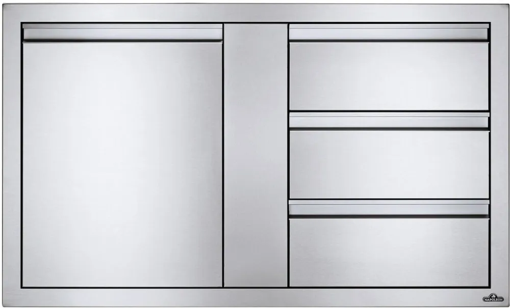 szafka z drzwiami 3 szufladami BI-4224-1D3DR Polgrill